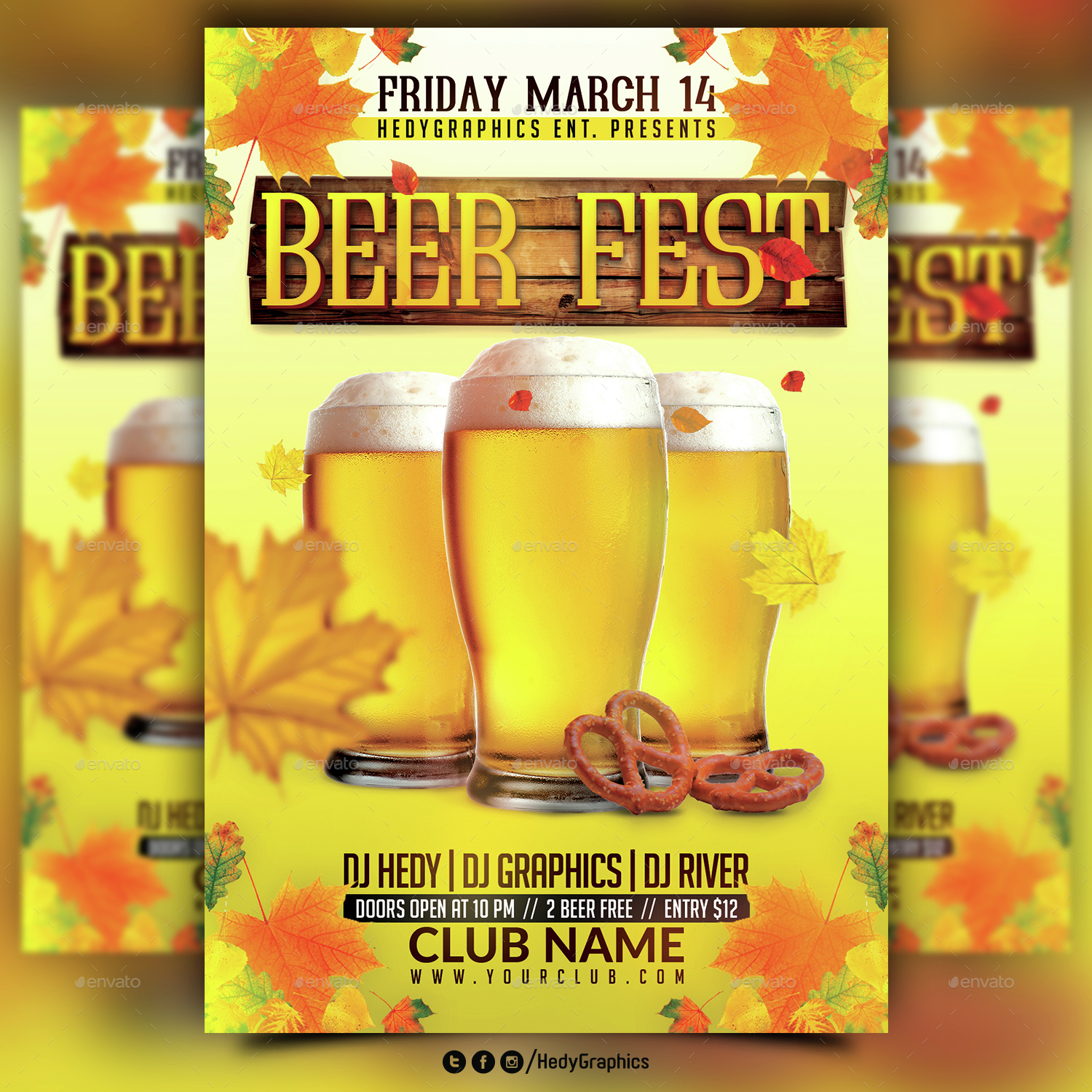 Beer Fest Flyer Template, Print Templates GraphicRiver